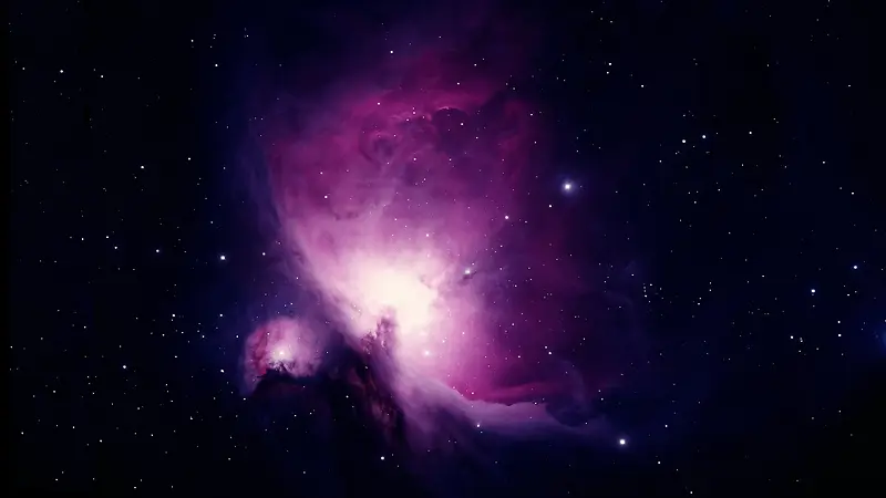 紫色浩瀚缥缈星空