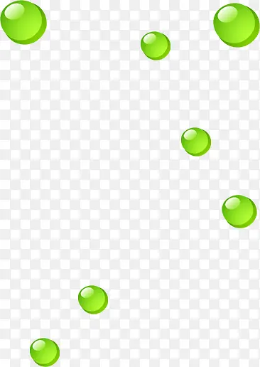 绿色可爱卡通气泡