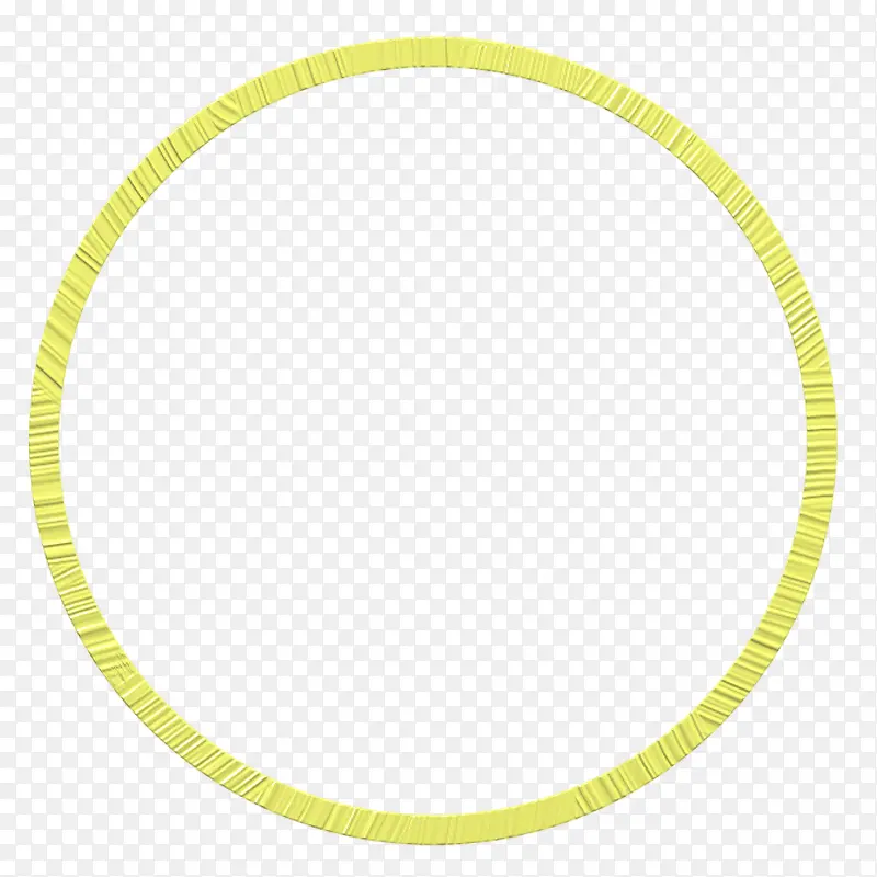 黄色漂亮圆环