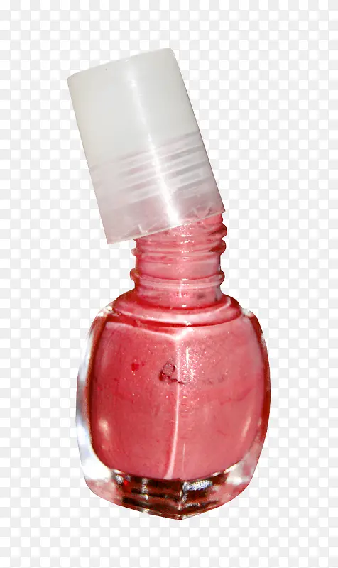 红色化妆瓶