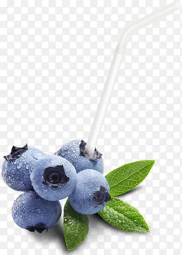 蓝莓吸管水果