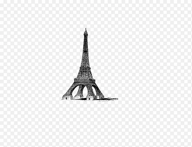 巴黎铁塔手绘