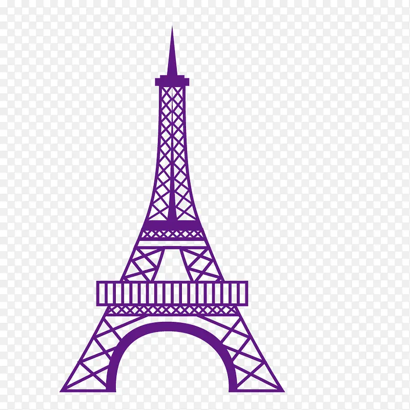 炫彩巴黎铁塔