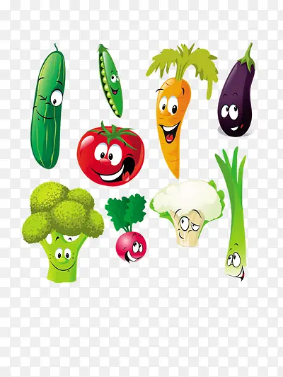 关于卡通的蔬菜图片