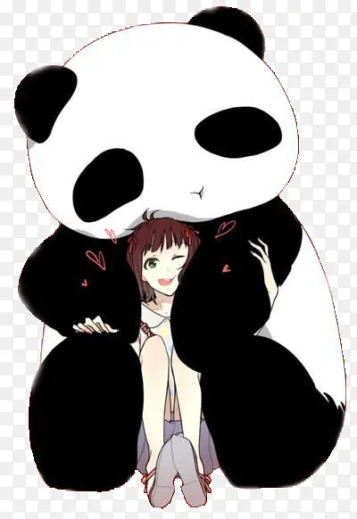 卡通立绘熊猫