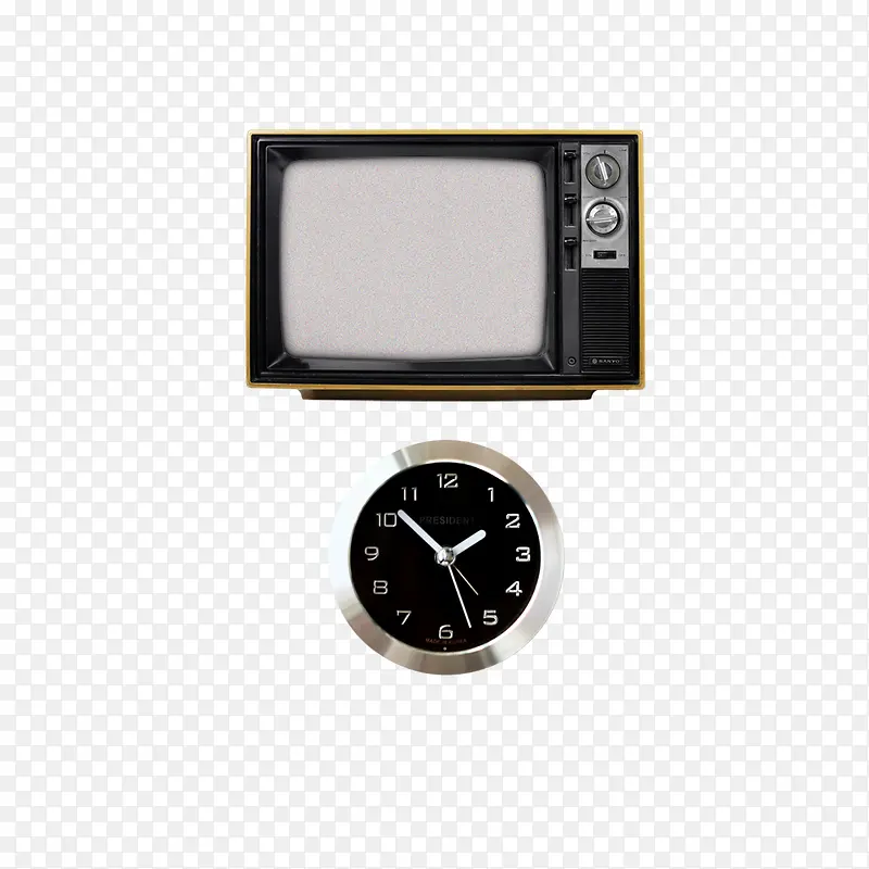 复古电视机和现代表
