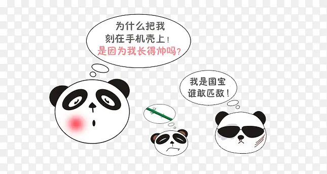 卡通熊猫对话