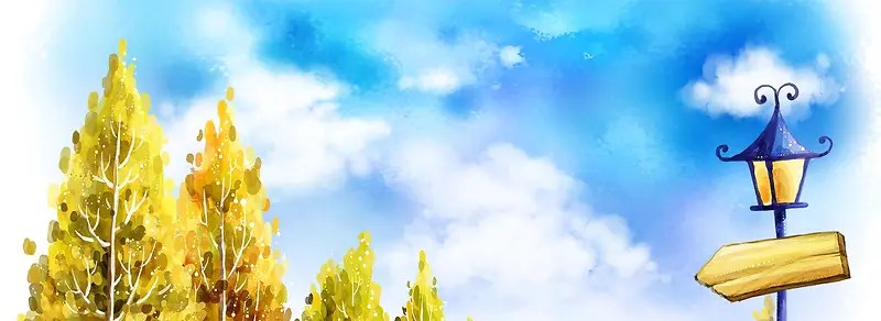 梦幻手绘卡通背景