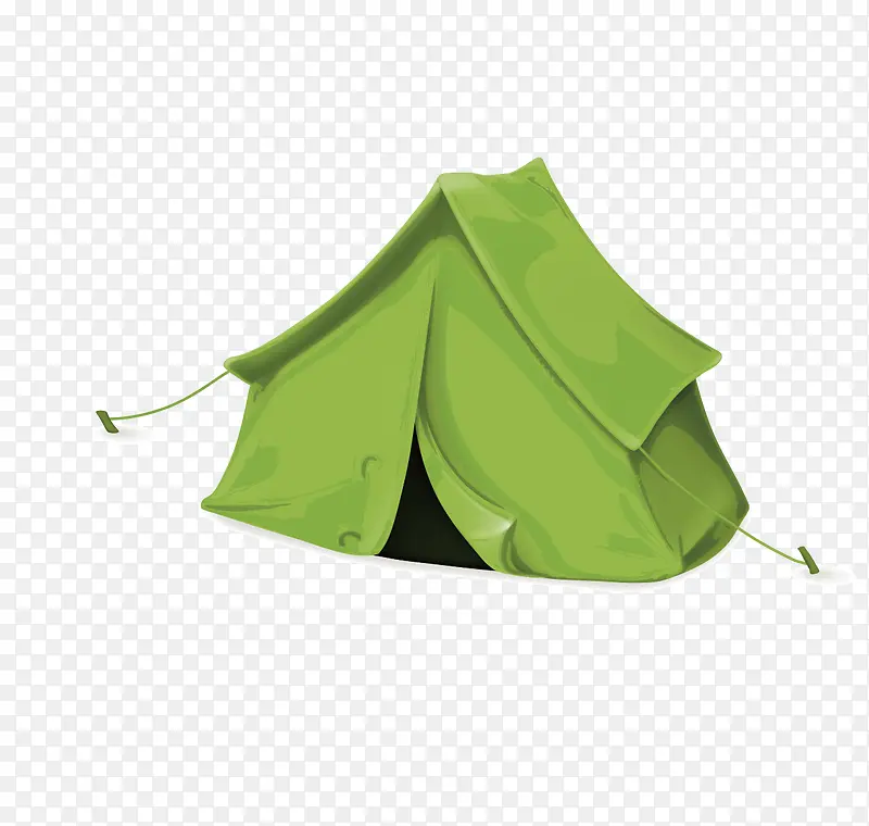 绿色的帐篷矢量素材