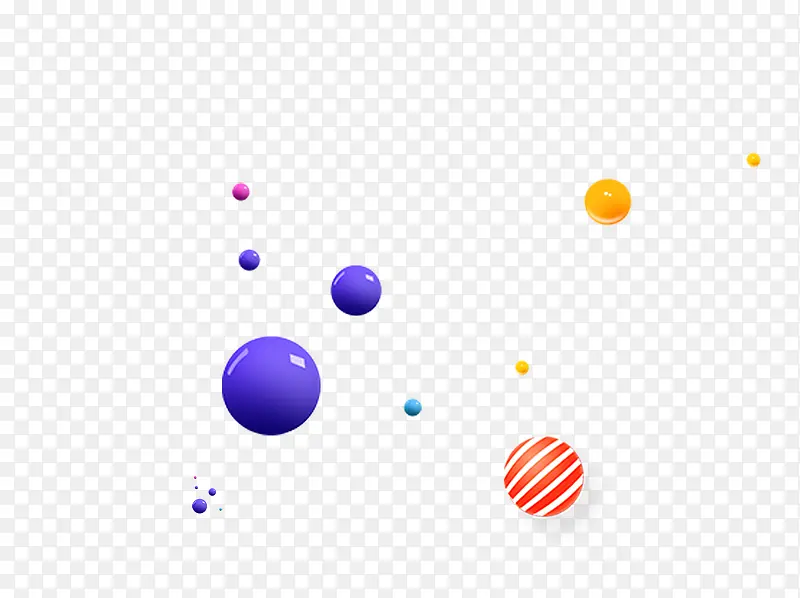 圆形紫色球条纹球球装饰