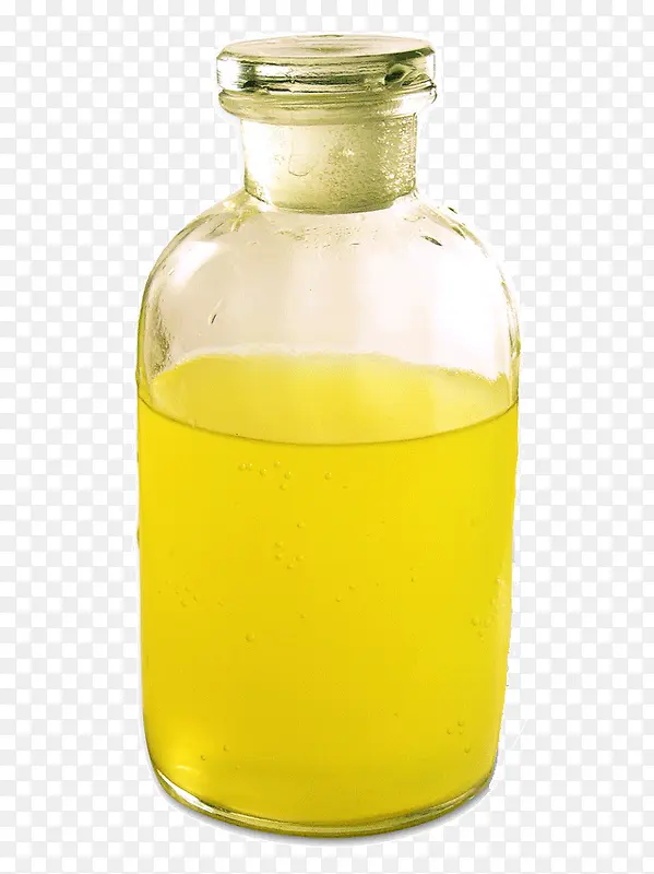 一瓶黄色的水