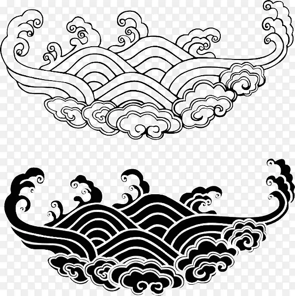 黑白色古典水纹图片PNG图片素材下载_图片编号10649199-PNG素材网 