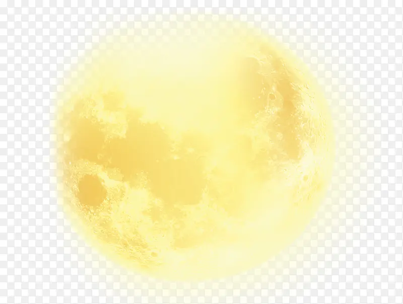 中秋月亮圆月黄色