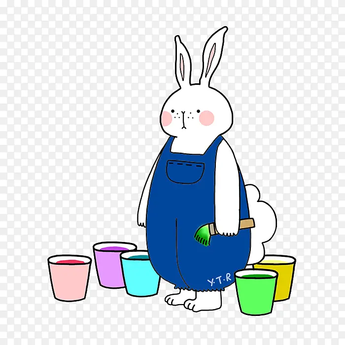 创意手绘兔子画画