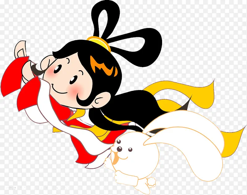 嫦娥玉兔PNG图片素材下载_图片编号10651312-PNG素材网