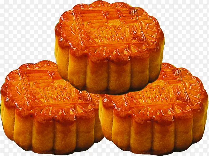 重叠的美味月饼中秋