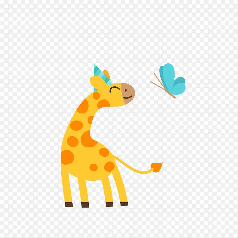 可爱的长颈鹿