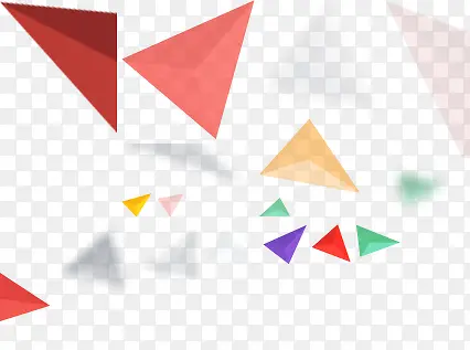 彩色三角形素材
