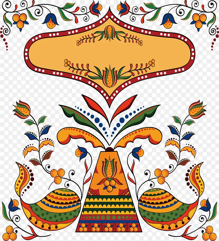 印度民族花纹样式