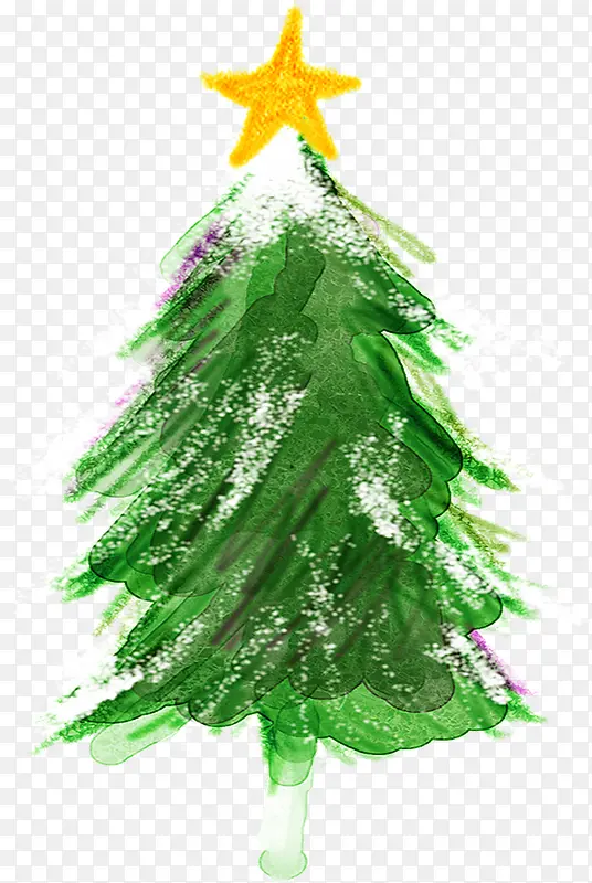 绿色圣诞创意树木