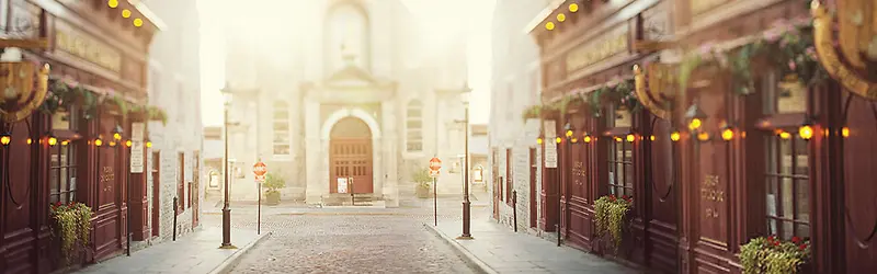 高大上铁塔绚丽背景banner