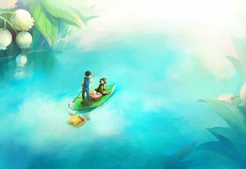 童话里的动漫人物与小舟