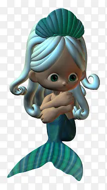 卡通美人鱼png素材