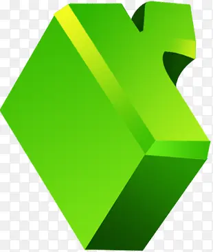 绿色立体艺术字母r