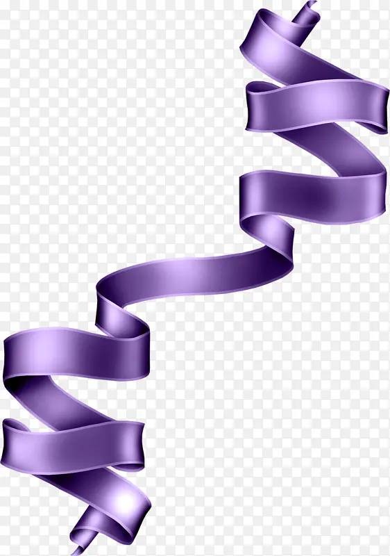 紫色绸带
