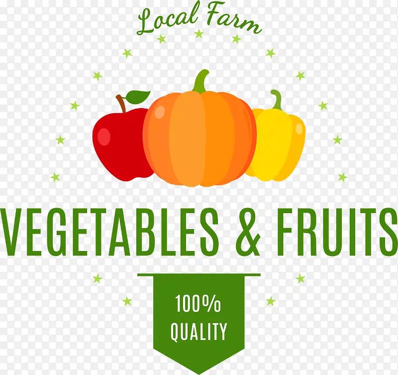 蔬菜水果南瓜标签