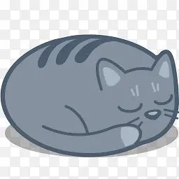 懒猫萌猫睡觉PNG图标