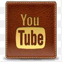 皮包风格标志PNG网页图标youtube