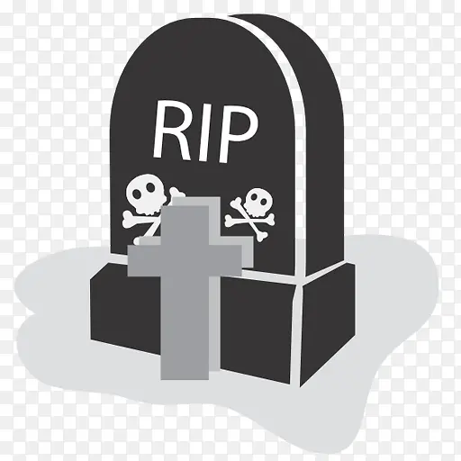 万圣节墓碑PNG图标