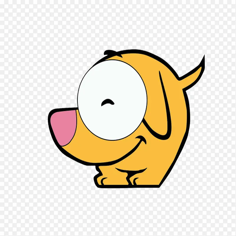 可爱的小黄狗头像卡通