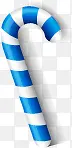 蓝色条纹设计拐杖