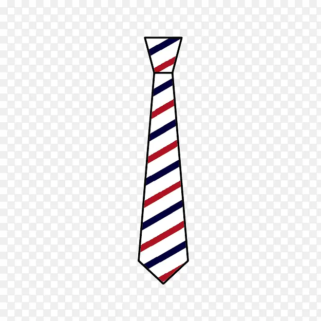 白色条纹领带设计