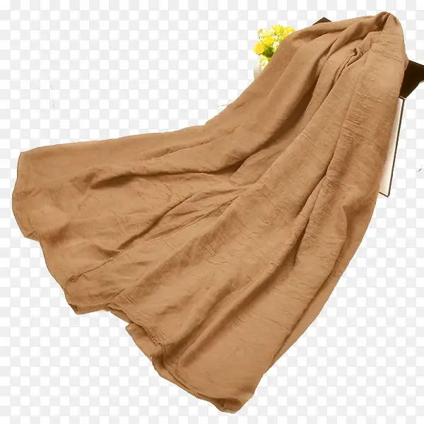棕色围巾