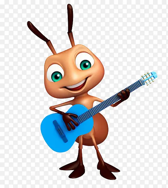 弹吉他的蚂蚁