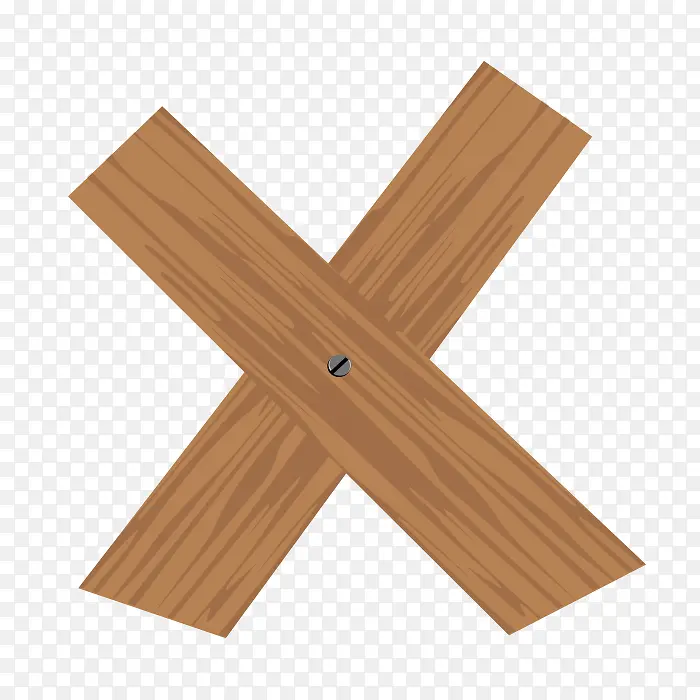 木桩字母X