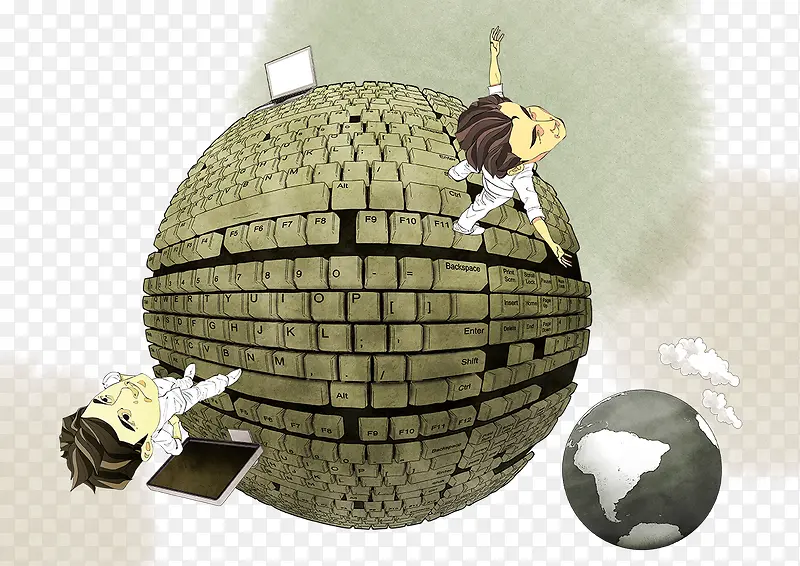 电子商务插画免费下载