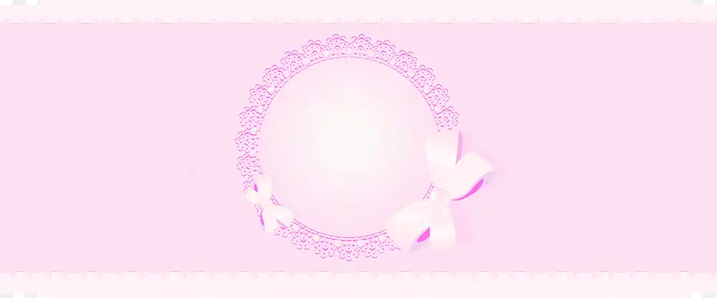 粉色温馨蝴蝶结花环