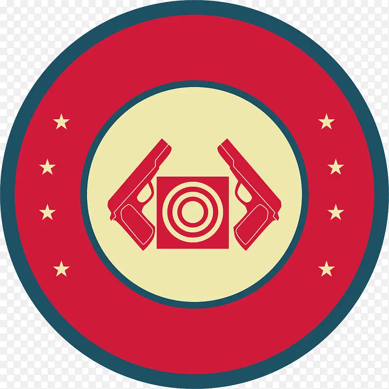 圆形射击logo