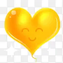 心黄色的heart-icons