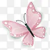 粉色蝴蝶之花朵服装海报