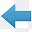 蓝色的左箭头标识 icon