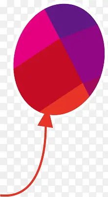 交错色彩装扮气球