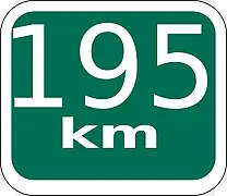 195KM道路标志