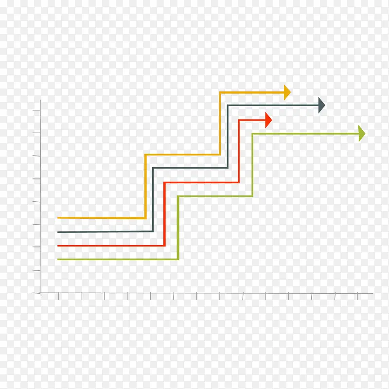 矢量箭头折线图
