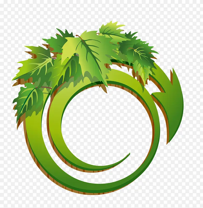 绿色植物框