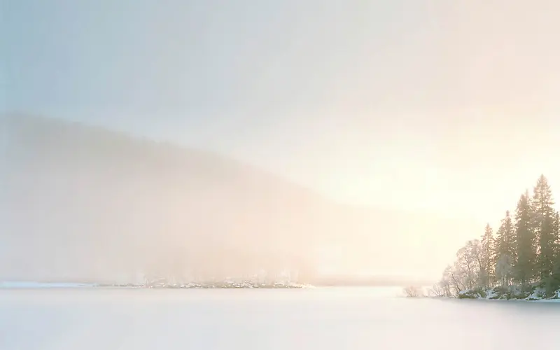 雪山白色宽屏背景